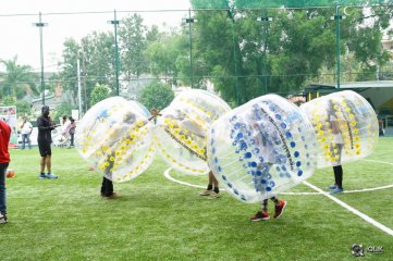 Kerintha Movie Team At Bubble Soccer Event